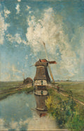 A Windmill on a Polder Waterway