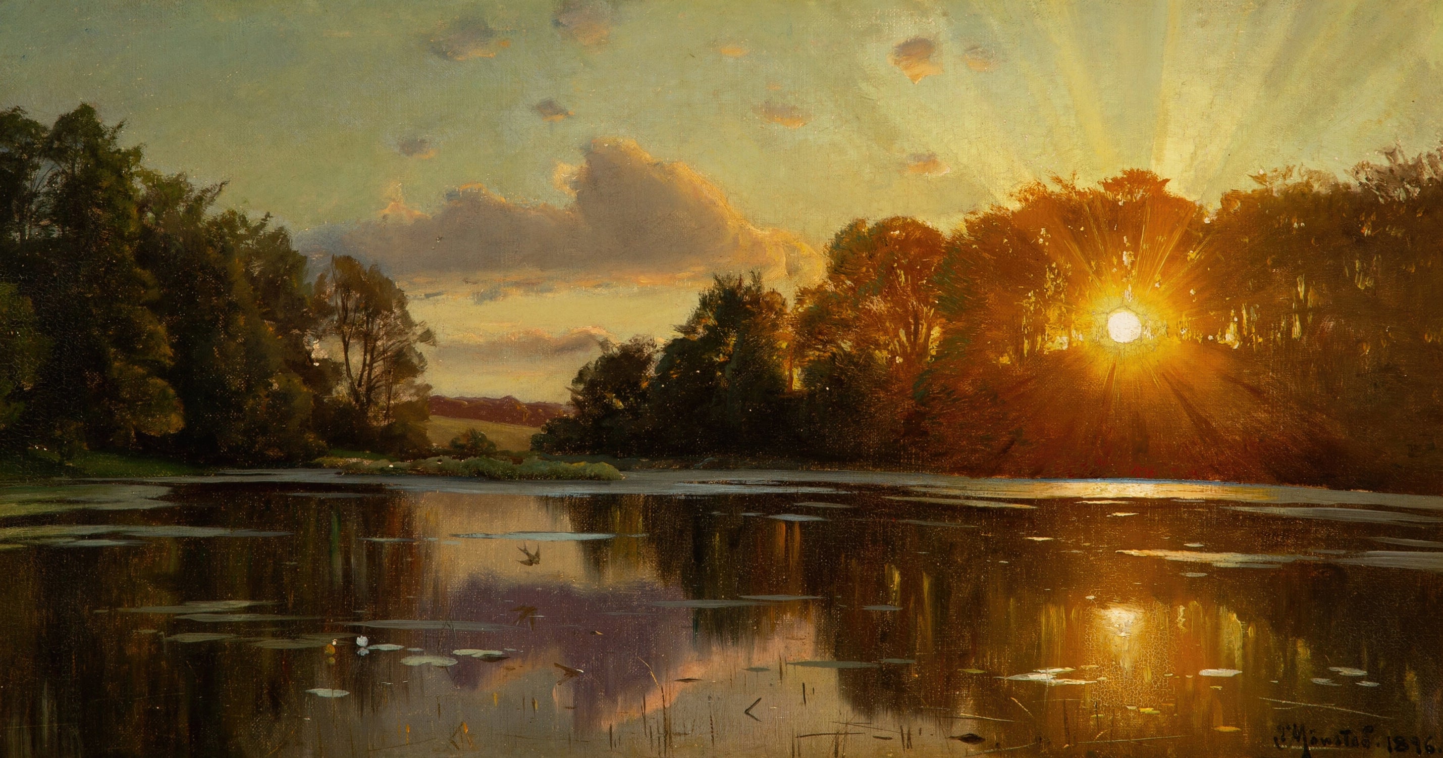 Sunset at Orholm (1896)