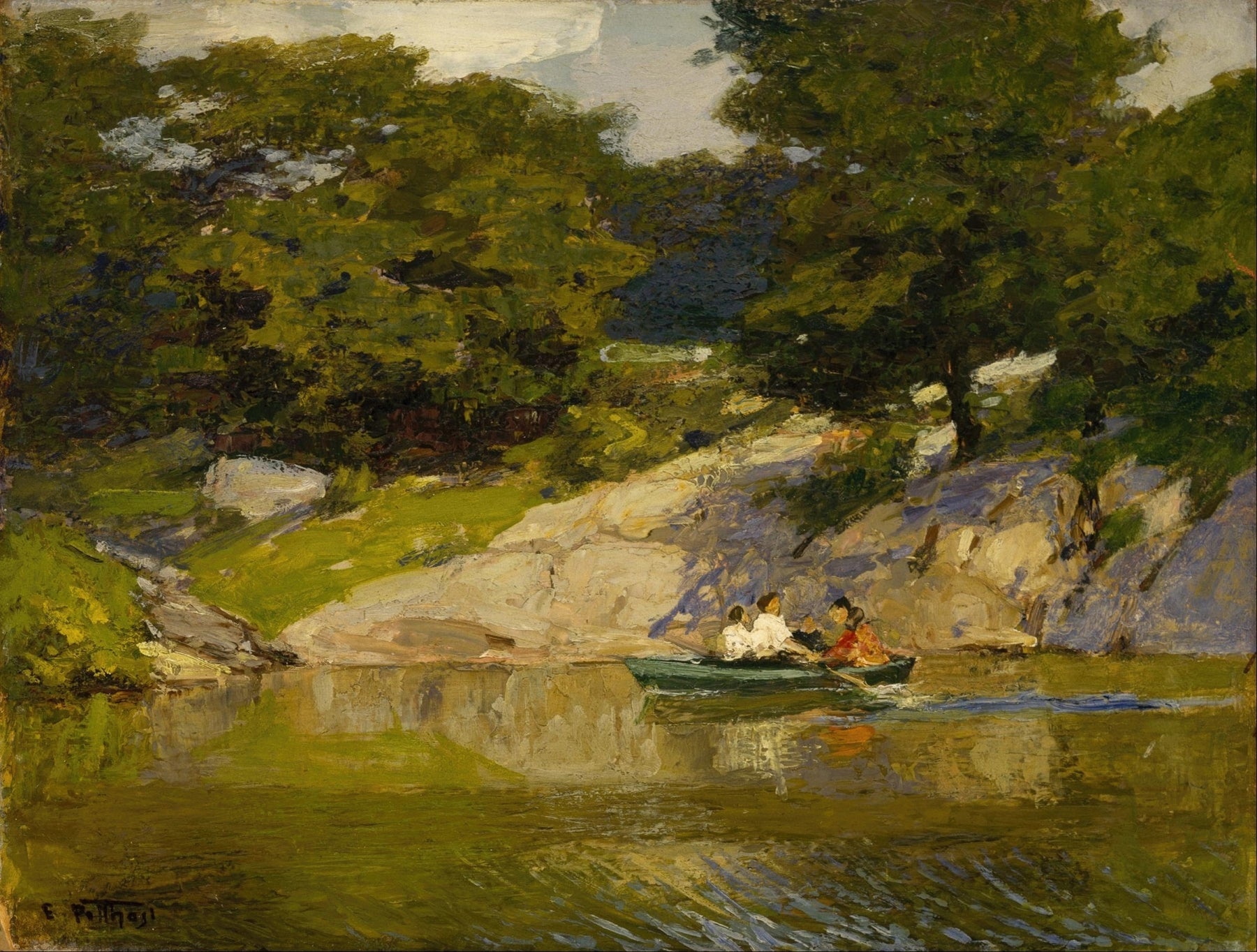 Boating in Central Park (1900-1905)