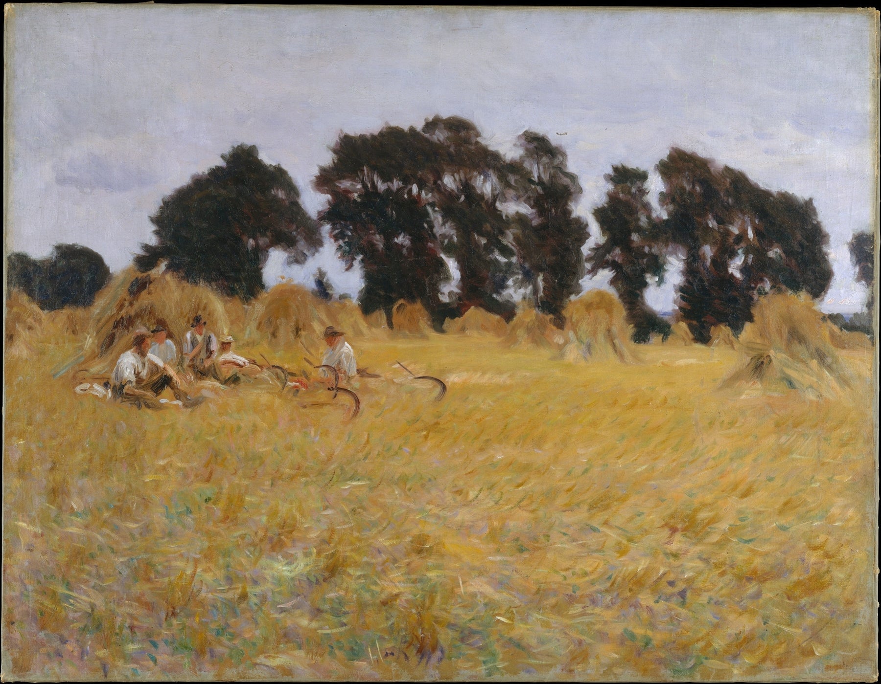 Reapers Resting in a Wheat Field (1885)