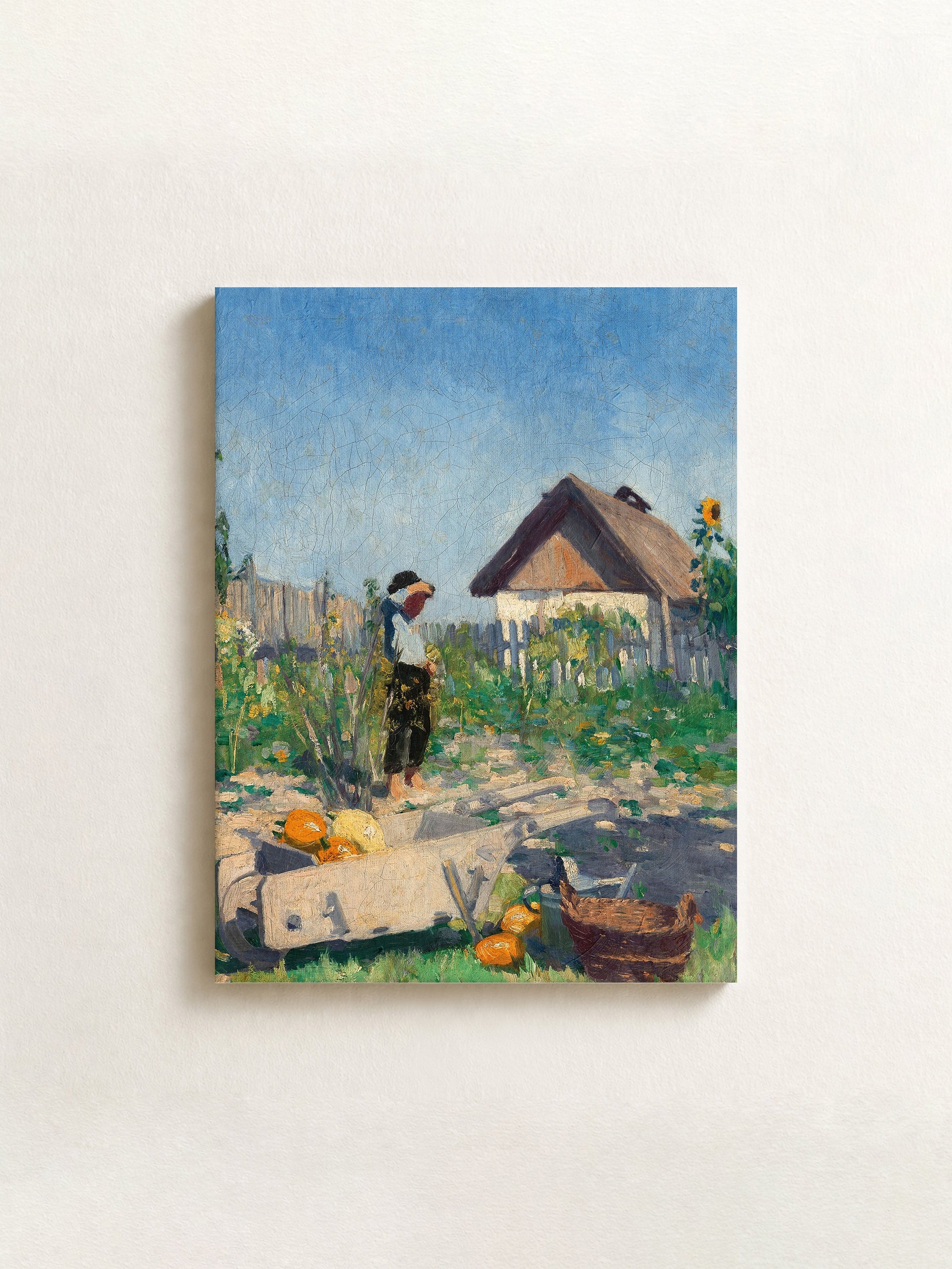 A Gardener in a Late Summer Garden