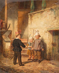 Children playing soldiers (1859)