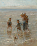 Kinderen der Zee; Children playing in the surf