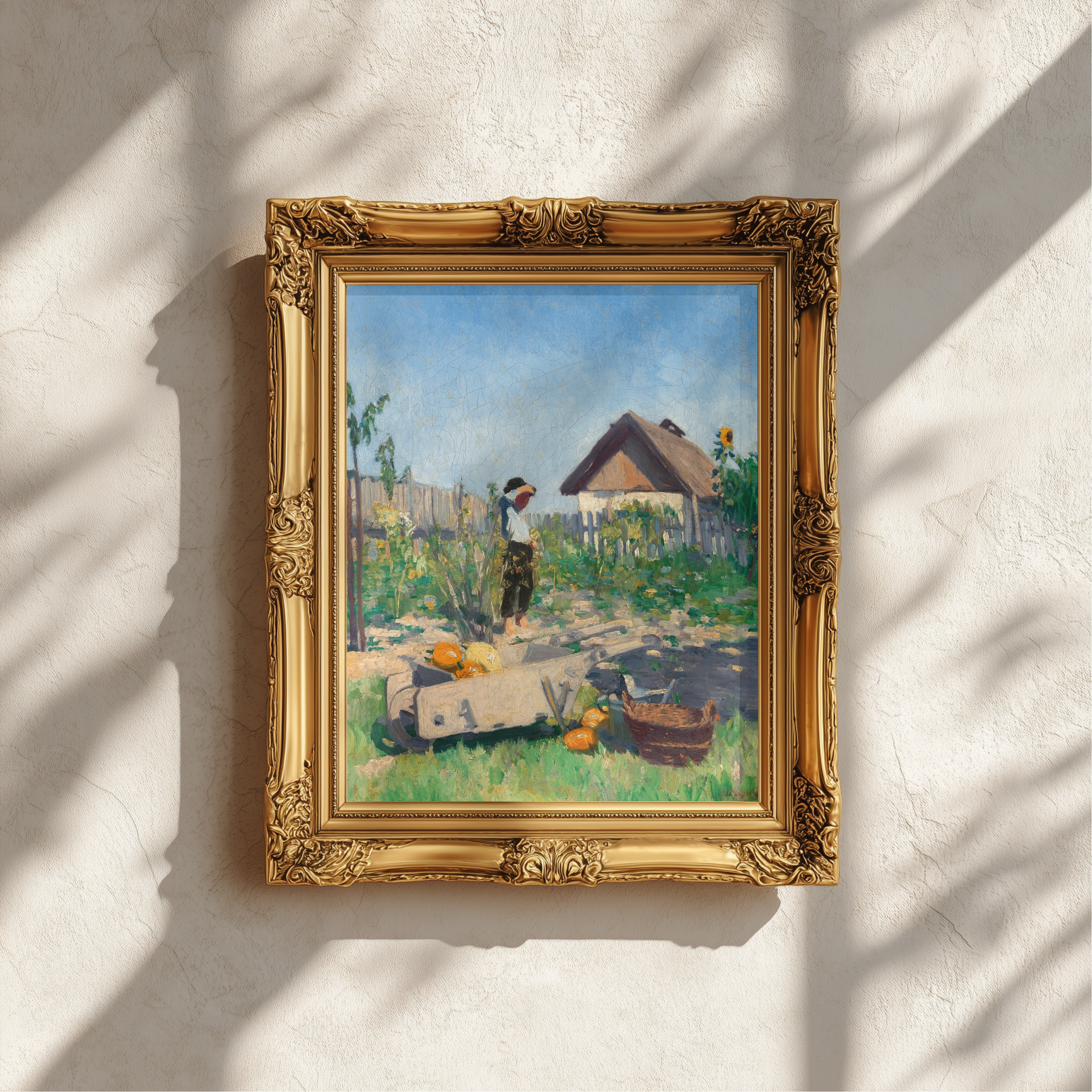 A Gardener in a Late Summer Garden