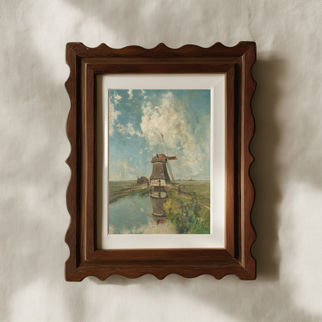 A Windmill on a Polder Waterway